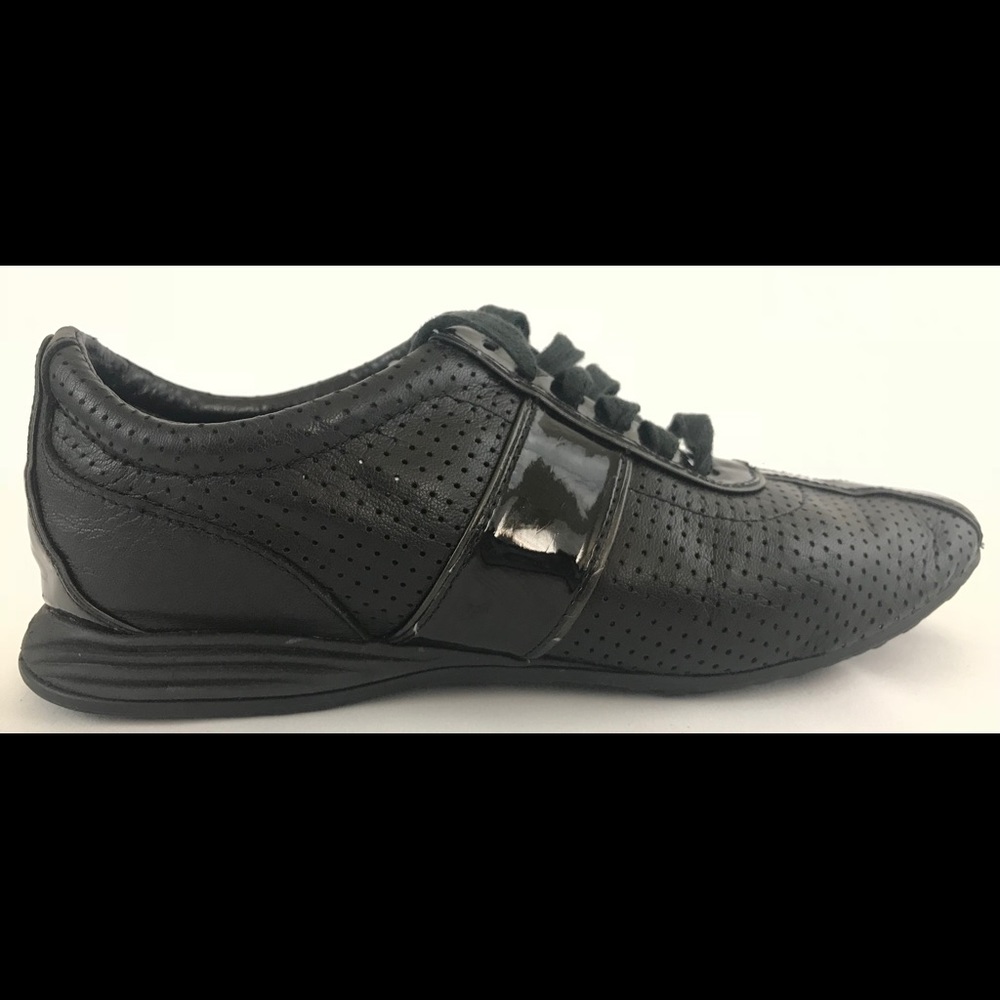 Cole Haan Bria Prf Black Leather Sneakers 7.5B